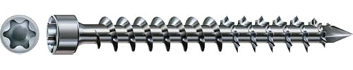 SPAX Holzbauschraube IN.Force, Zylinderkopf, Vollgewinde, CUT, WIROX A9J, T-Star plus (10 Stück, 10x400 mm)