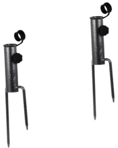 Toyvian 2 Pièces Pied Parasol avec et Gazon Piquet Solide pour Parasol de Jardin Au Vent Adapté