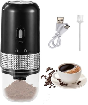 Macinacapazione del caffè - mulini per fagioli elettrici portatili, impostazioni di macinatura regolabile, lama in acciaio inossidabile compatto, macinazione uniforme rapida | macinino da caff