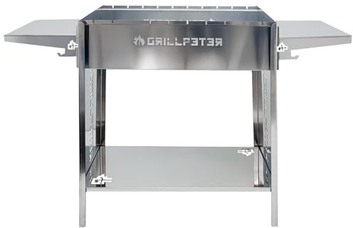 Mangal Ruslan Deluxe Schaschlikgrill mit Ablagen