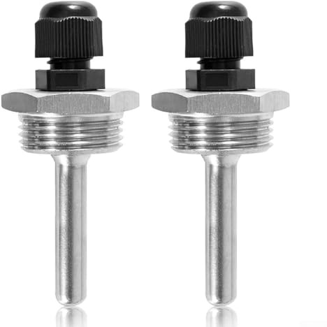 Jonikuper 2 manicotti a immersione per sensori, in acciaio inossidabile 304, G3/4, diametro esterno 8 mm, connessione impermeabile per pannelli solari, serbatoi d'acqua (8 x 30 mm)