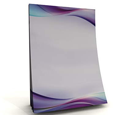 Notizblock A5 | Verlauf farbenfroh Motivpapier Block | Aqua | 50 Blatt, 90g/qm | Schreibnotizblock | Notizblock | Schreibblock A5 | Paperandpicture