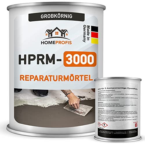 Home Profis® HPRM-3000 Reparaturmörtel auf Epoxidharz Basis (10 kg) Fugenmörtel Epoxidharzmörtel Reparaturspachtel Pflasterfugenmörtel Bereichsausbesserung Spachtelmasse