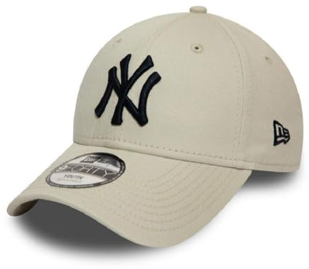 New Era New York Yankees MLB League Essential Beige 9Forty Gorra Ajustable para Niños
