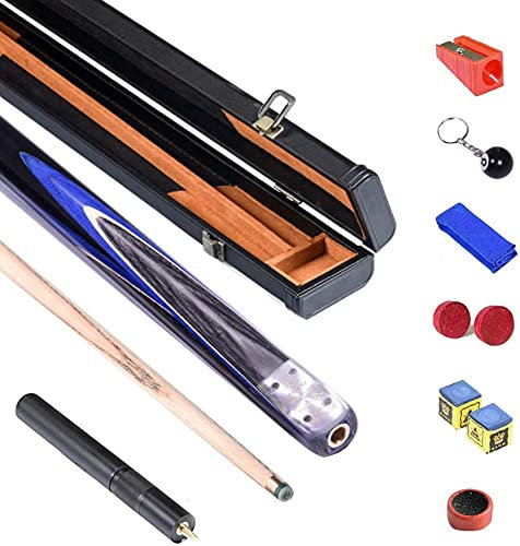 Billardqueues Professionelle Pool-Queue-Stick,57 Zoll kanadischer Ahorn Professioneller Pool-Queue-Stick, Billard-Pool-Queue-Stick,18-19 Unzen Billard-Pool-Stick für explosive Breaks und mühelose Sp