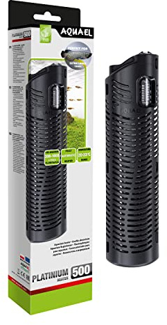 Aquael Platinum Heater 500 W Heizer – präziser Regelheizer mit Thermostat | für Süßwasseraquarien von 300-1000 l | Einstellbarer Temperaturbereich | energiesparende und sichere Konstruktion