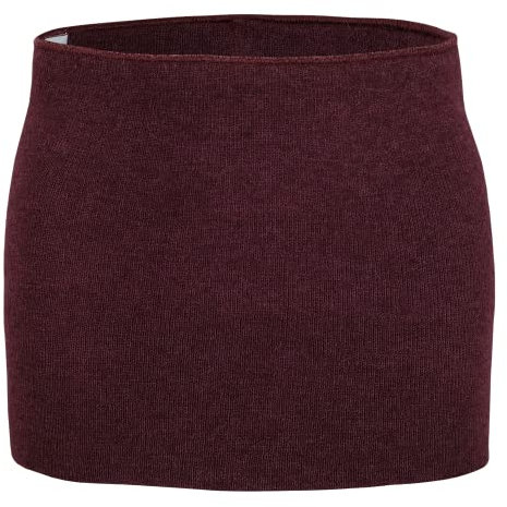 wobera Leib- und Nierenwärmer aus Wolle/Seide, intensive Ausführung, für Damen und Herren (Gr. XL, Farbe: brombeer)