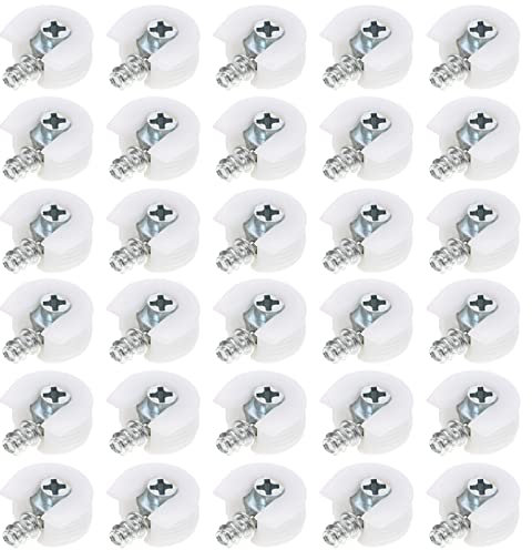 VILLCASE 30pièces Connecteurs De Mobilier Accessoires De Rangement Pour Étagères Et Armoires Installation Facile Et Résistance Optimale