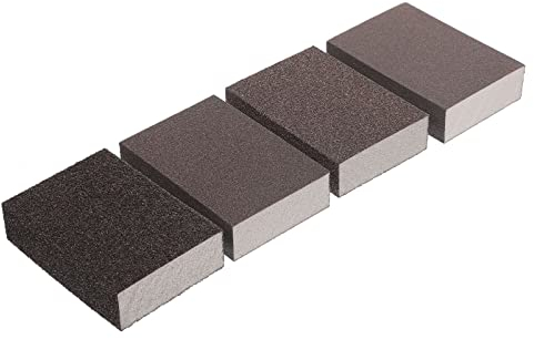 EXCEART Polierschwämme 4 Stück Schleifpapierblock Für Holz Metall Kunststoff Farbe Stein