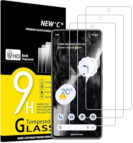 NEW'C 3 Stück für Google Pixel 7 für Panzerglas (nicht kompatibel mit Pixel 7a), Frei von Kratzern, 9H Härte, HD Displayschutzfolie, 0.33mm Ultra-klar, Ultrabeständig