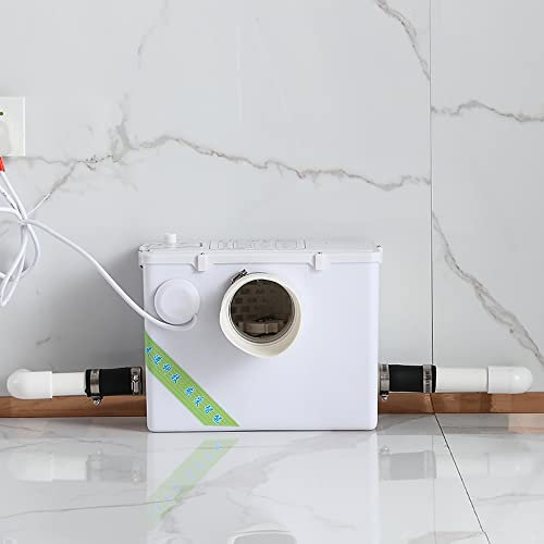 LeTkingok 220V Sanitario Pompa Maceratore, Smaltimento Automatico Schiacciare Acqua di Scarico Bagno Wc Lavandino Elettrico Pulverizzatore Dispositivo Settico Sollevatore di Acque Reflue (C)