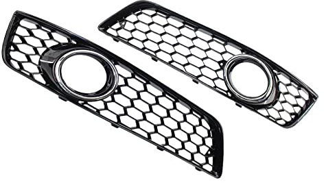 Nebelscheinwerfer-Grillabdeckung links rechts, for, for A3 8P 2009–2013, Modellbau-Reparatur-Außenzubehör 8P0807681D 8P0807682D(Electroplate Black)