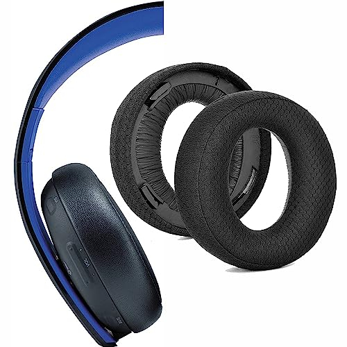 V-MOTA Ohrpolster kompatibel mit Sony Playstation 3, Playstation 4 Headset, PS3 PS4 Playstation Gold Stereo CECHYA-0083 Stereo 7.1 Kopfhörer, 3. Generation (Netzstoff)