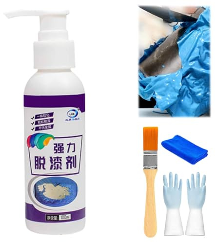 Allpurpose Powerful Paint Remover, Powerful Paint Remover - Paint Remover for Metal Surfaces, Quick and Complete Removal for Metal, Wood, and More (1 Pcs)