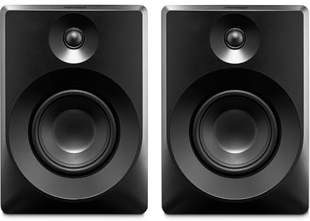 MEDION Altoparlante da scaffale P61925 (attivo e passivo, alloggiamento in legno, sistema a 2 vie, Bluetooth5.0, tweeter e subwoofer integrati, manopola di regolazione, ingresso ottico SPDIF