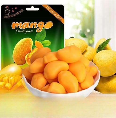 Mango soft candy, peeled fruit, casual snacks,Gummy candy,New Year candy, delicious sweet candy,soft candy,snack,wedding candy, snack gifts (1bag)