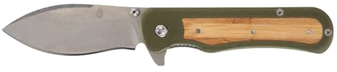 Gerber Taschenklappmesser mit Taschenclip, Confidant | Griff aus G-10 und Bambus, Klingenlänge: 8,2 cm, Grün, Rostfreier 440A Stahl, 1066477