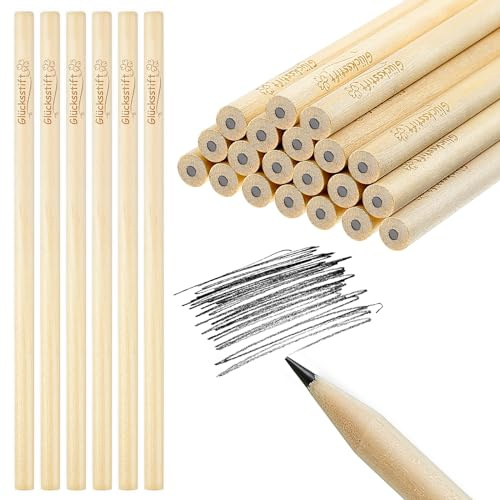 Tenare Motivation Bleistifte Geschenke Glücksstift, 20 Stück | Holzbleistifte HB, Bleistifte mit Spruch, Glücksbringer Prüfung Geschenke, für Weihnacht Adventskalender