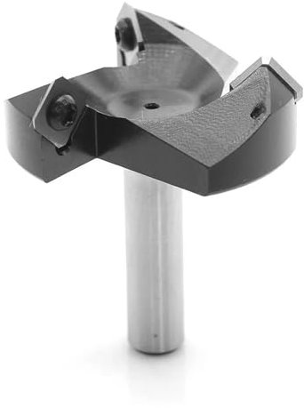 Pangyoo 6mm 12.7mm Shank CNC Heavy Duty Spoilboard Plunging Surfacing Planing Fly Cutter Slab Leveler Milling Cutters For Wood Router Bits End Mill Wood(12.7X63.5X6.35mm)