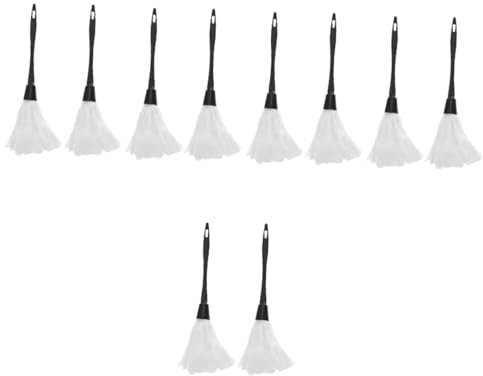minkissy 10 Piezas sombrero de araña de halloween hallowen haloween Ornamento Víspera de Todos plumeros de telaraña plumero decorativo para fiestas plumero de mucama de halloween