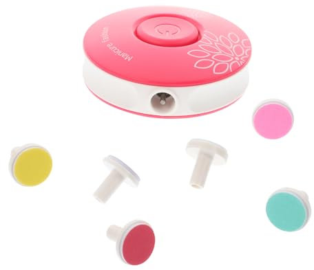 ULDIGI Elektrischer Nageltrimmer Für Mädchen Tragbarer Nagelpfleger Mit Schleifköpfen Geräuscharm Ergonomisch Material Für Sicheres Und Nagelpflegen