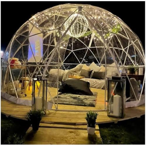 Tenda a cupola a bolle da giardino, tenda a cupola a bolle trasparente, con copertura in PVC, cupola trasparente per esterni da giardino, per Sunbubble, cortile, inverno all'aperto, festa,3.6M