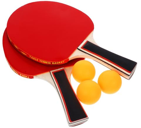 OHPHCALL 1satz Tischtennis Schläger Mit Tragetasche Robuste Tischtennisrackets Mit Bequemen Griff Für Freizeitspieler Und Turniere Inklusive Tischtennisbällen Und Leichtem Design Für