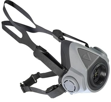 BartelsRieger Atemschutzmaske Halbmaske BariMask HF, EN 140:1998, mit Rd40 Rundgewindeanschluss für Gas-, Partikel- & Kombifilter, für Industrie, Handwerk, BAU