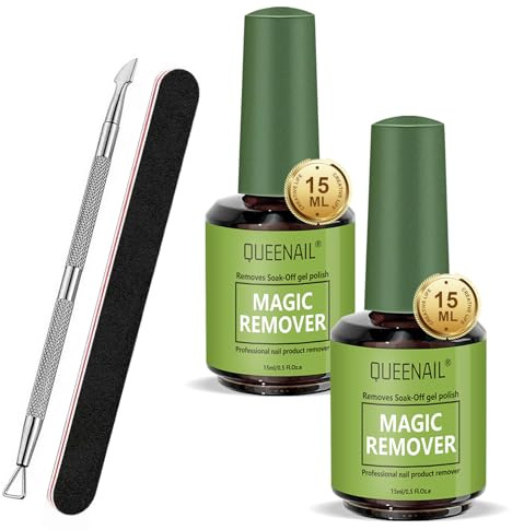 Gelnägel Remover, Nagellackentferner 2 Pack, Weniger Anstrengung, glatte Entfernung.