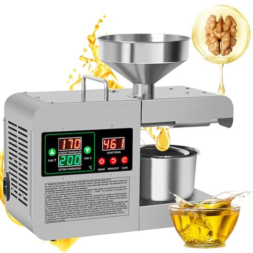 Frantoio, Pressa Olio Automatica Automatico Olio per Pressa per Olio Freddo/Hot Olio Extractor Home Olio Commerciale Olio Macchina per Olio in Acciaio in Acciaio in Acciaio Mulino