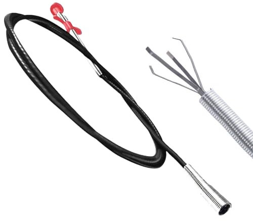 Drain Pipe Dredger 90CM Flexible Pipe Dredger with Claws Snake Grabber Hair Remover Tool Flexible Grabbing Tool Spiral Pipe Cleaning Brush Suitable for Kitchen Sink Bathroom Bathtub Toilet Drain