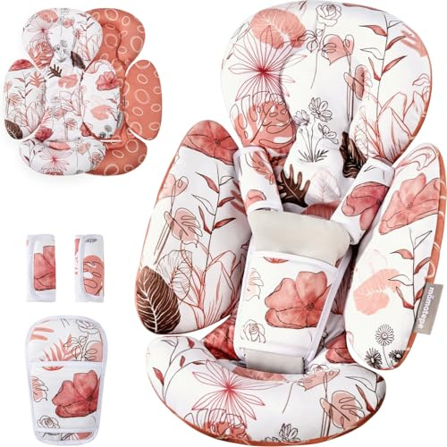 Infant Insert Compatible with 4moms Mamaroo & Graco Swing and Infant Car Seat, Stroller, Other Baby Swing, Rocker, Bouncer, Bassinet Newborn Insert Head & Body Support Cushion, Reversible Design