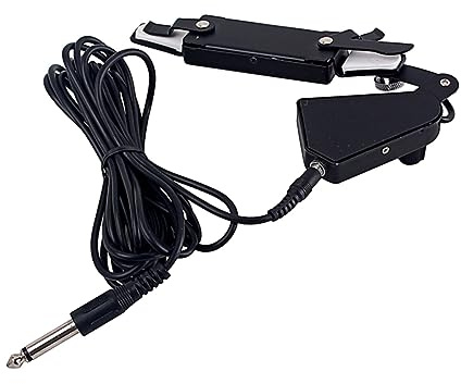 Schallloch Tonabnehmer Gmb362 aus Metall, Schwarz für Gitarre | 6-punkt Aufbau, für Musikinstrumente, Breite Frequenz, Geringe Nebengeräusche