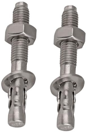 TOPPERFUN Ancoraggi a Cuneo in Acciaio Inossidabile 304, Viti Di Espansione Per Calcestruzzo, Adatte Per Pareti e Soffitti, Per Lavori Di Ristrutturazione e Costruzione