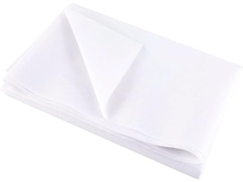 Ironing Fleece White, 200 x 100 cm, Non-Woven Fabric Iron-On Line, Lightweight Non-Woven Fabric Ironing Insert, Volume Fleece for Iron-on, Ironing Fleece, Adhesive on Both Sides for Sewing Crafts