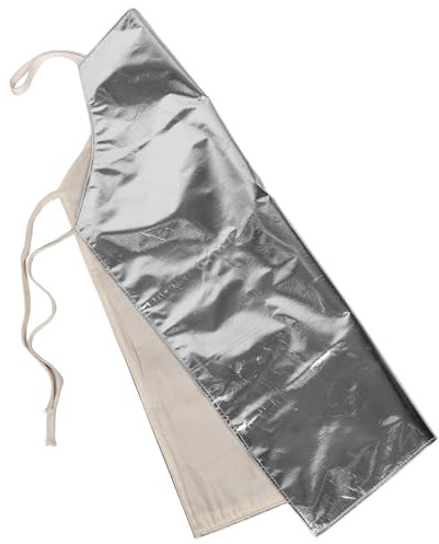 Hemobllo Delantal de Trabajo Industrial Ignífugo y Protector contra Salpicaduras, de Aluminio Termoaislante, para Hombres en Fundición y Soldadura, Tamaño 95X65 CM