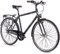CHRISSON 28 Zoll Citybike Herren - City One schwarz 56 cm - Herrenfahrrad mit 3 Gang Shimano Nexus Nabenschaltung - praktisches Cityfahrrad für Männer