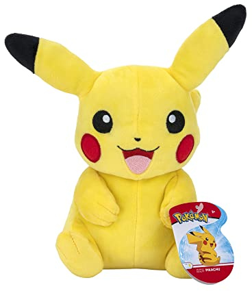 Pokémon Pikachu Plush - 8-Inch Soft Plush with Authentic Details