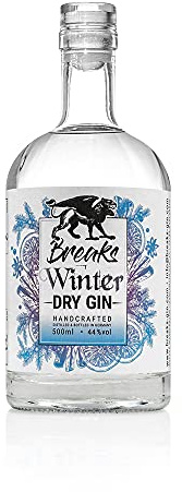 Breaks Gin Winter Edition Adventsaromen Gin mit 15 Winterliche Botanicals, Handcrafted in Deutschland, 0,5 L, 44% vol.