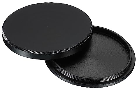 PATIKIL Black 40.5mm Lens Cap, Aluminum Alloy Camera Lens Filter Stack Cap, Polarizer & Neutral Density Protection