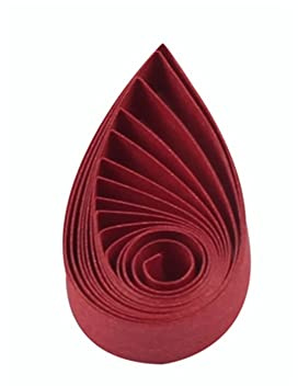 ODETOJOY Tiras de filigranas de papel de arándano de 5 mm, juego de papel de origami de estrella de color sólido, manualidades a mano, tiras de filigea de un solo color (caoba)