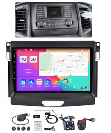 Android 12 Radio Coche Bluetooth para Ford Ranger 2015-2020 | Radio DAB+ AM FM RDS de 9 Pulgadas con navegación GPS Reproductor Control del Volante DSP CarPlay Android Auto 4G WIFI ( Color : A , Size