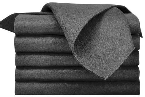 10 Trapos Mágicos Negros Engrosados para Limpiar Vidrio, Paños Perezosos Absorbentes de Agua, Trapos de Fibra Sin Marcas
