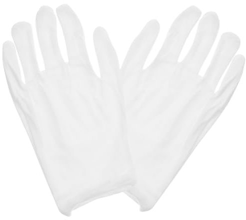 ROMISBABA Weiße Arbeitshandschuhe Für Herren 6er-pack Baumwollhandschuhe Für Die Handhabung Von Schmuckinspektionen