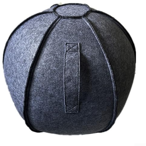 Yuanpgky Copertura per palla da yoga in feltro, per sedie da ginnastica, adatta a dimensioni comuni tra cui 55 cm a 75 cm, per pilates, yoga, palla da parto (75 cm)