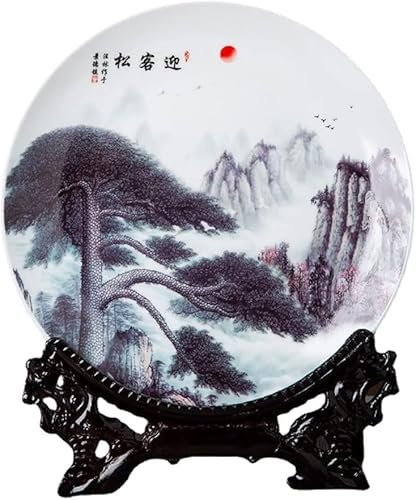 nyckelskål ， 26cm Jingdezhen kinesisk keramik Porslinstallrik Små prydnader Hem Vardagsrum Dekoration