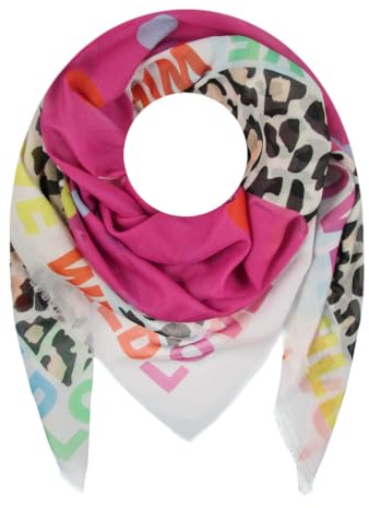 Majea - Dreieckstuch Damen-Halstuch, Schal Scarf Stola Quadratischer Schal Damen (880070) (pink 3)