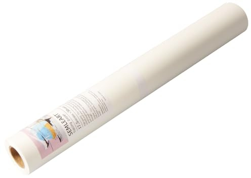 SEMLEART Tracing Paper Roll,17.5-inch x 50yard，White Translucent Vellum,Pattern Paper for Sewing, Drawing, Sketching, Gift Wrapping