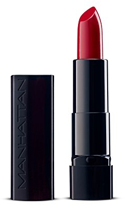 Manhattan All In One Lippenstift, Schimmernder Lipstick für langanhaltenden Glanz & intensive Farbe, Farbe Ultimate Cherry 560, 1 x 4,5g