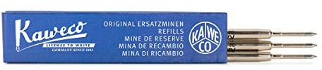 Kaweco G2 Kugelschreiber-Minen 1.4 mm Blau 3 Stück I Ball Pen Minen für Kaweco Dia2, Original, Special, Student & Supra Serien I Stift-Ersatzminen für Kugelschreiber I Strichstärke: 1.4 mm (Breit)